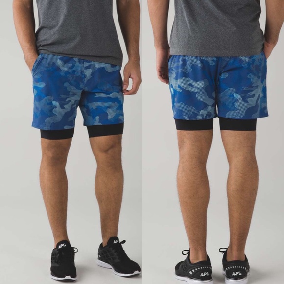 lululemon athletica Repetition Shorts Cobalt Camo